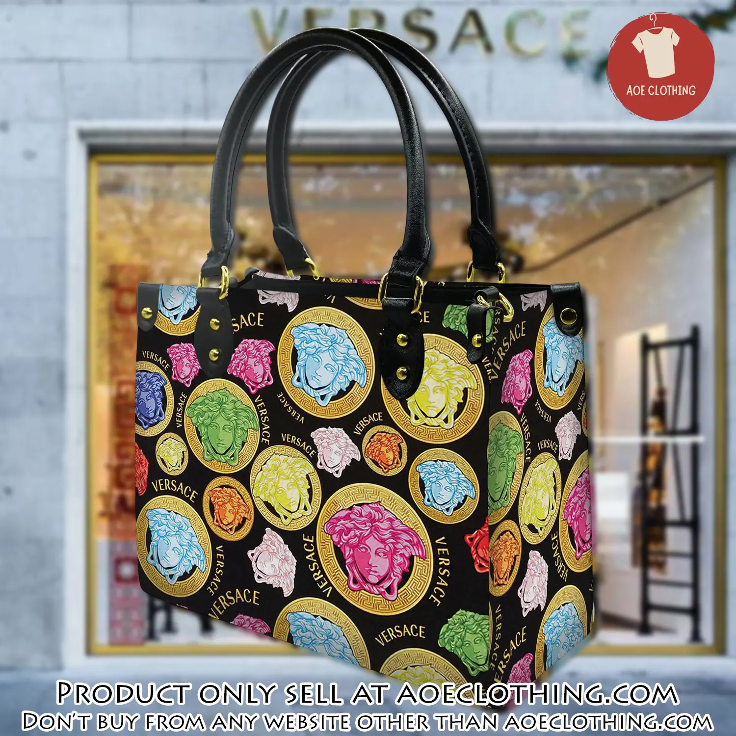 Versace women luxury leather handbag 3d lhb1040 aoe2208472